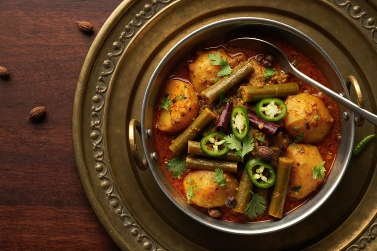 Bhee Aloo (Lotus Stem and Potato Curry) — Authentic Pakistani Recipe ...