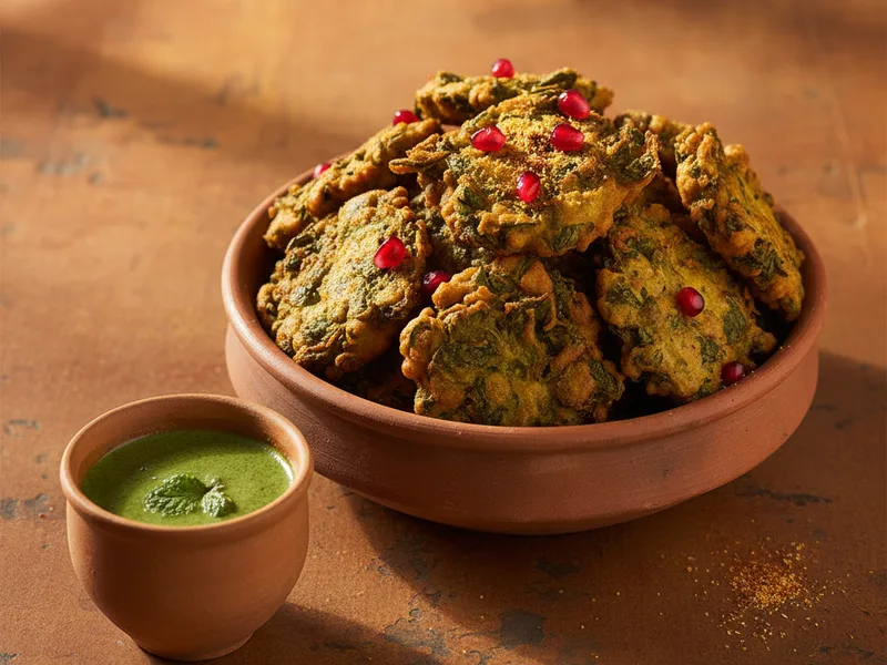 Palak Pakora — Spinach Fritters