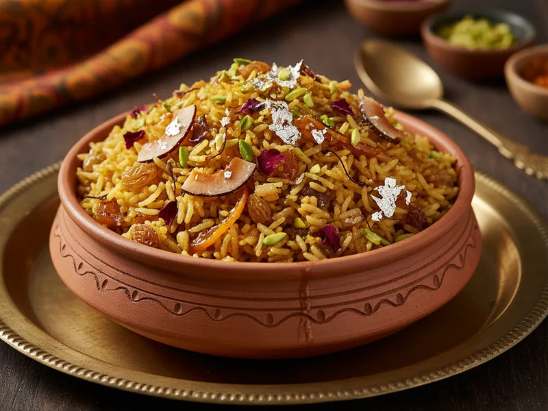Sindhi Zarda — Fragrant Sweet Rice with Coconut