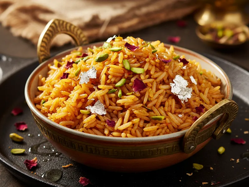 Zarda — Pakistani Wedding-Style Sweet Rice